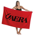 Oversized Velour Terry Beach Towel (Color Imprinted)
